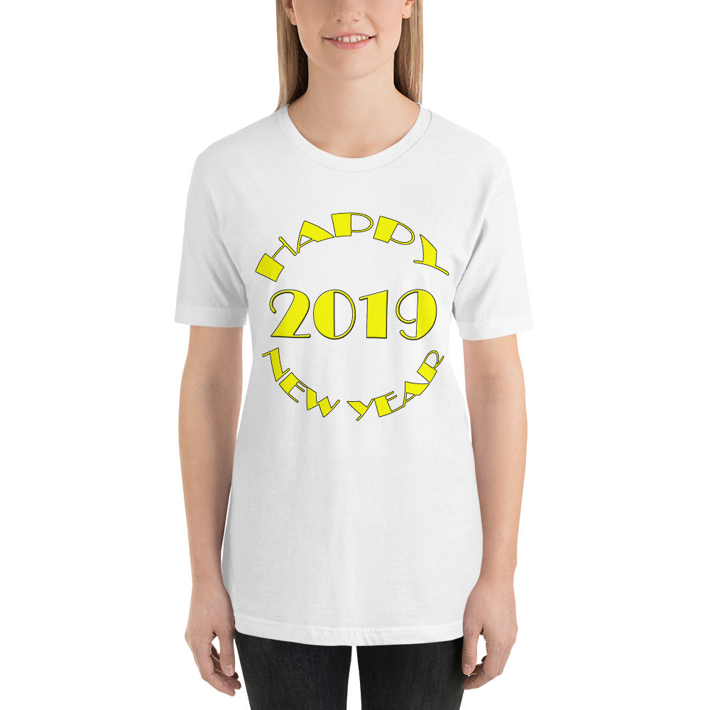 Happy New Year 2019 Short-Sleeve Unisex T-Shirt