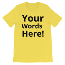 Fully Customizable Short-Sleeve Unisex T-Shirt