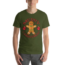 Merry Christmas Gingerbread Man Short-Sleeve Unisex T-Shirt