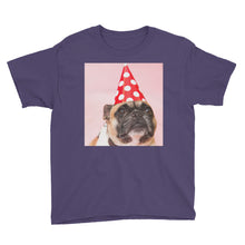 Birthday Pug Youth Short Sleeve T-Shirt