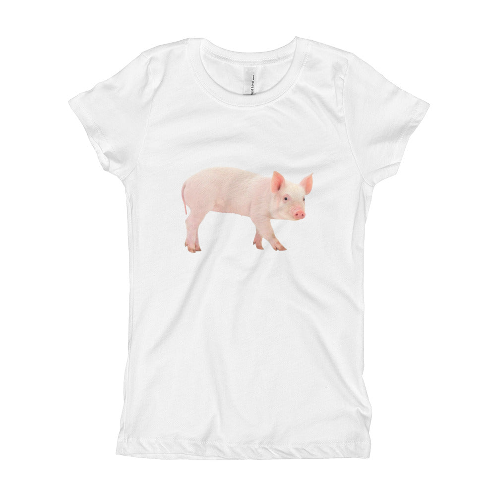 Girl's T-Shirt - Pig