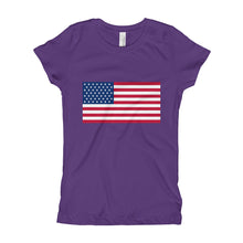 Girl's T-Shirt - American Flag
