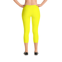 Yellow Capri Leggings