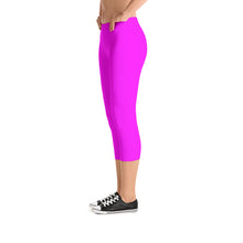 Magenta Capri Leggings