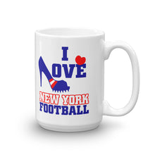 I Love New York Football Mug