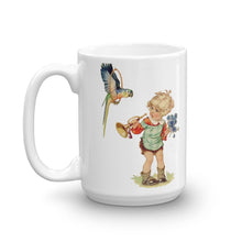 Boy and Parrot Mug