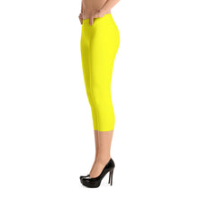 Yellow Capri Leggings