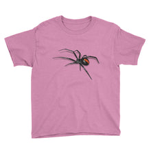 Black Widow Spider Youth Short Sleeve T-Shirt