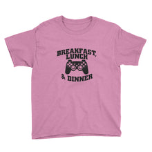 Breakfast, Lunch, and Dinner Youth Short Sleeve T-Shirt