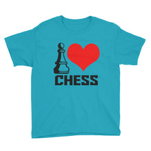 I Love Chess Youth Short Sleeve T-Shirt