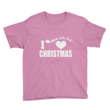 I Love Christmas Youth Short Sleeve T-Shirt