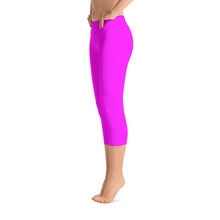Magenta Capri Leggings