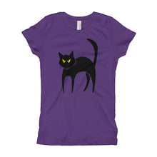 Girl's T-Shirt - Black Cat