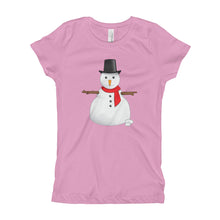 Girl's T-Shirt - Snowman.