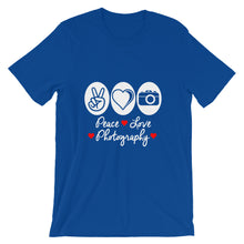 Peace Love Photography t-shirt
