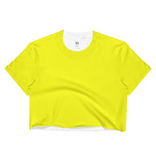 Yellow Ladies Crop Top