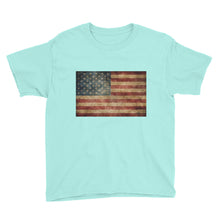 Vintage American Flag Youth Short Sleeve T-Shirt