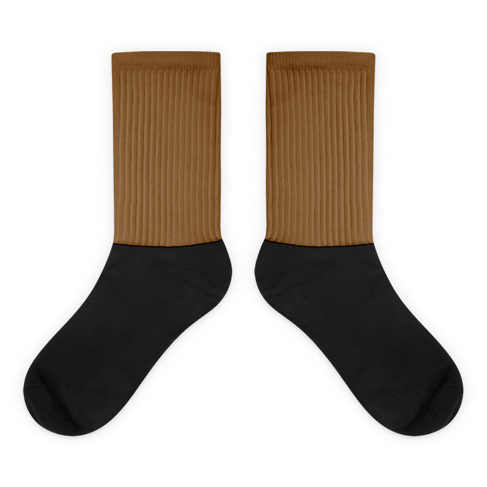 Brown foot socks