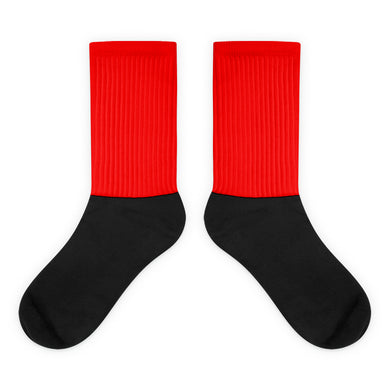 Red foot socks