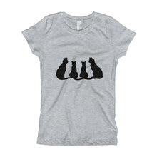 Girl's T-Shirt - Black Cats