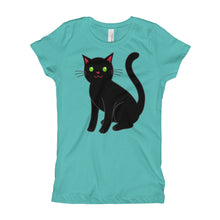 Girl's T-Shirt - Black Cat