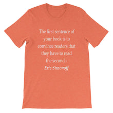The First Sentence t-shirt