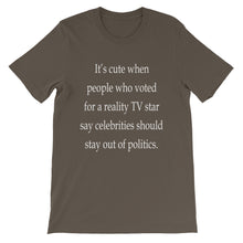 Celebrities and Politics t-shirt