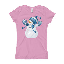 Girl's T-Shirt - Snowman.