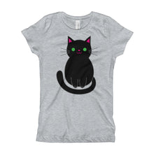 Girl's T-Shirt - Black Cat