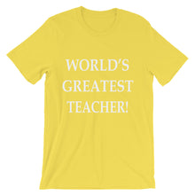 World's Greatest Teacher t-shirt