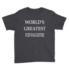 World's Greatest Step-Daughter Youth Short Sleeve T-Shirt