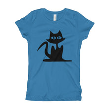 Girl's T-Shirt - Black Cat