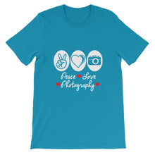 Peace Love Photography t-shirt