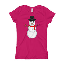 Girl's T-Shirt - Snowman.