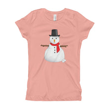 Girl's T-Shirt - Snowman.