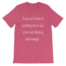If you can't think of anything nice to say t-shirt