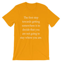 The first step t-shirt