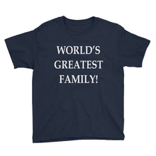 World's Greatest Family Youth Short Sleeve T-Shirt
