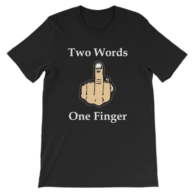 Two words, one finger