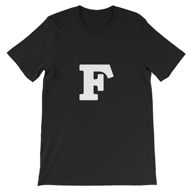 F Short-Sleeve Unisex T-Shirt