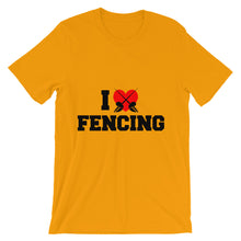 I Love Fencing t-shirt