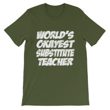 World's Okayest Substitute Teacher t-shirt