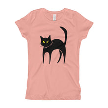 Girl's T-Shirt - Black Cat