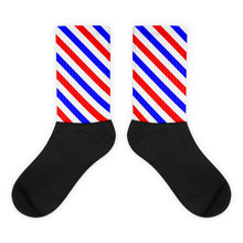Red, White, and Blue foot socks