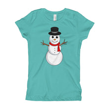 Girl's T-Shirt - Snowman.