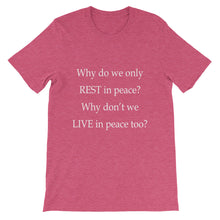 Live in Peace t-shirt