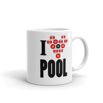 I Love Pool Mug