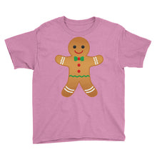 Gingerbread Man Youth Short Sleeve T-Shirt