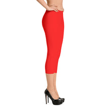 Red Capri Leggings