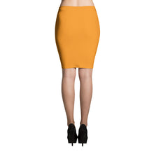 Orange Pencil Skirt